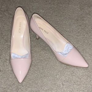 Pale pink pumps